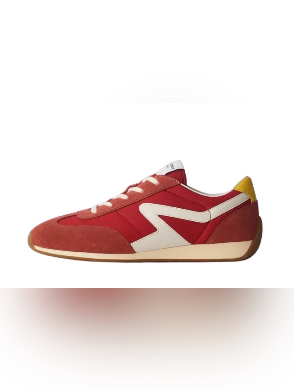 rag & bone Red White Yellow Suede & Leather Sneakers